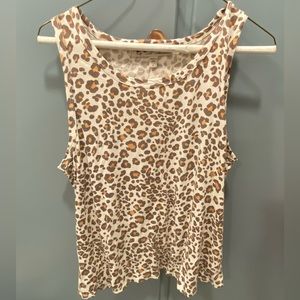 Anthropologie DOLAN Cheetah Tee, Size M